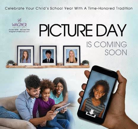 School picture day is coming Thursday August 31th. Only online orders accepted. Elementary order here https://bit.ly/3DJSv9V pre-order code 3H4R6Q4X High School order here https://wagner.portraitpics.co/login pre-order code 2A9W6T9Z